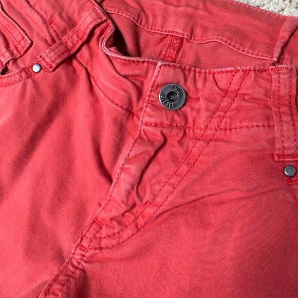 Low Rise Red Diesel Jeans - Picture 3 of 6